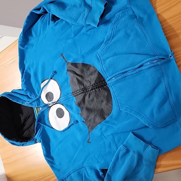 Sesame Street Tops Sesame Street Cookie Monster Hoodie Sweatshirt